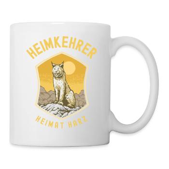 Heimkehrer Luchs | Heimat Harz - Tasse - Weiß - Rechts