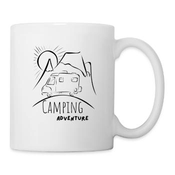 Camping Adventure | Camping Abendteuer - Tasse - Weiß - Rechts