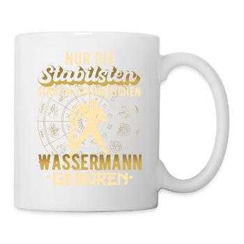 Sternzeichen Wassermann Wassermänner Geschenk - Tasse - Weiß - Rechts