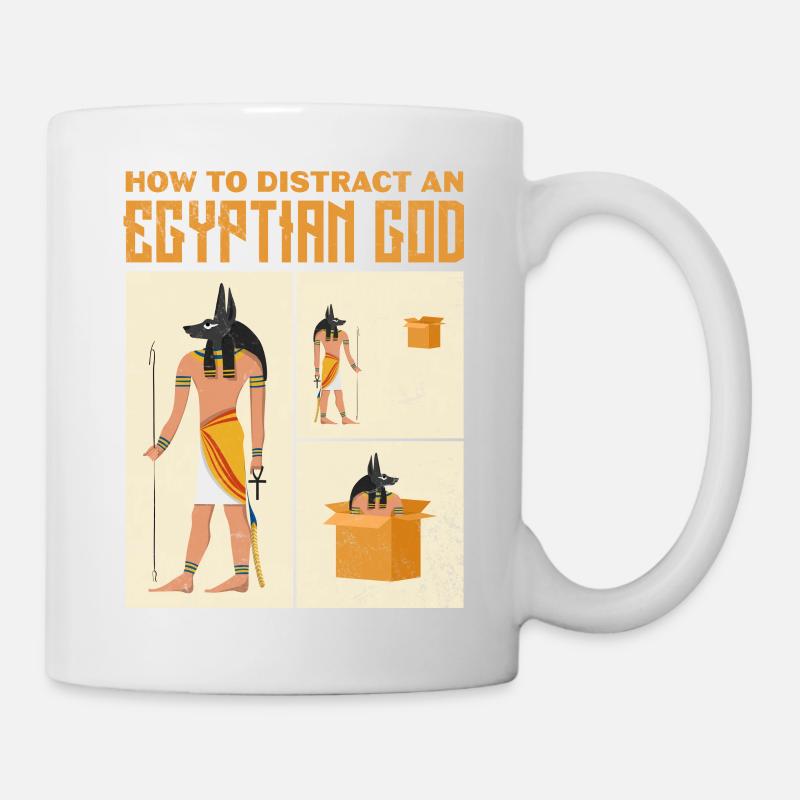 Comment distraire un dieu égyptien Design - Mug blanc - blanc