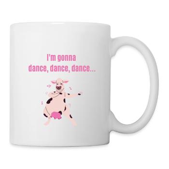 Carnaval -Danse danse danse ... Drôle de vache dansante - Mug blanc - blanc - Droite