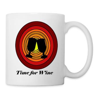 Wine Wine Time Wine Drinker Gift Gift Idea - Mug blanc - blanc - Droite