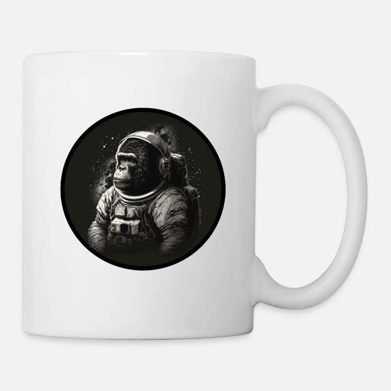 Star Monkey in Space Suit - Mug - white