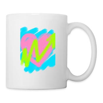 Herz mit Marker - Tasse - Weiß - Rechts