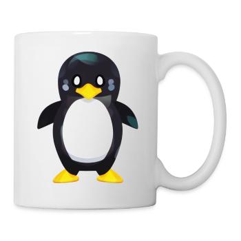 Penguin Cartoon Cute Pengu Animal Funny Comic 11 - Mug - white - Right