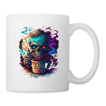 Skull | Coffee | coloured | Colorful Skull - Mug - white - Right