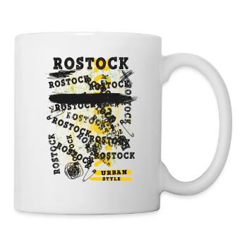 Rostock Germany City Skyline Home Love - Mug - white - Right