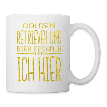 tier hundefreund pfote spaß pudel geschenkidee - Tasse - Weiß - Rechts