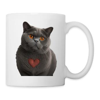 British Shorthair Valentine's Day - Mug - white - Right