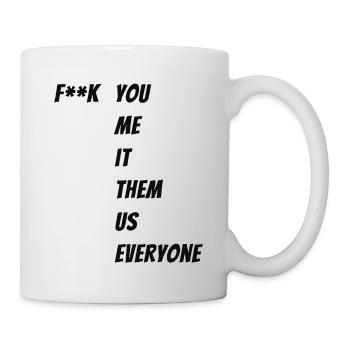 F**k Spruch - Mug - white - Right