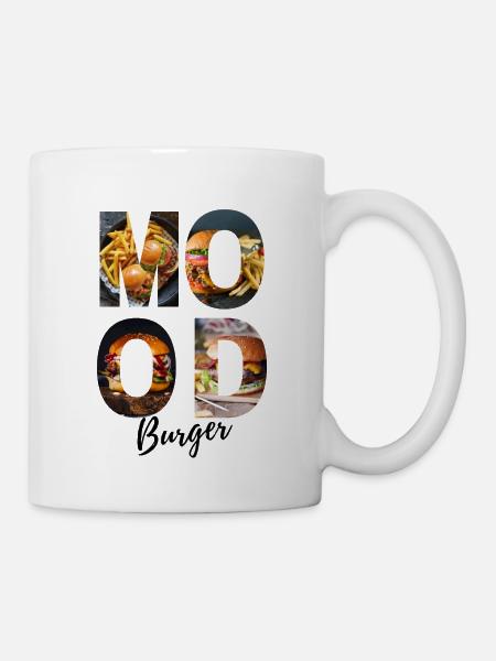 MOOD Burger Print - Tasse - Weiß