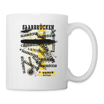 Sarrebruck Allemagne Ville Skyline Home Love - Mug blanc - blanc - Droite