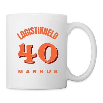 LOGISTIKHELD 40 MARKUS - Tasse - Weiß - Rechts