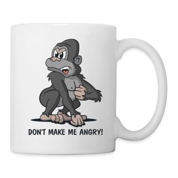 Cartoon Gorilla - Don't make me angry! - Mug - white - Right