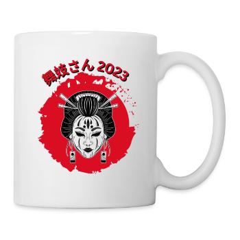 Geisha Angry - Tasse - Weiß - Rechts
