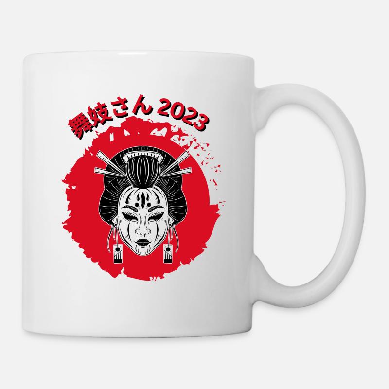 Geisha en colère - Mug blanc - blanc