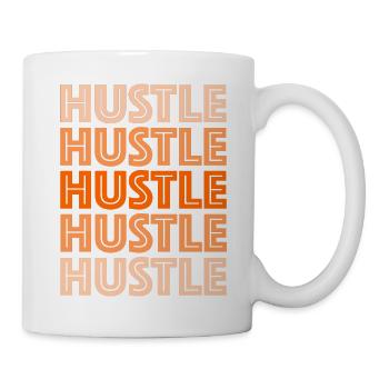HUSTLE Gradient Design - Mug - white - Right