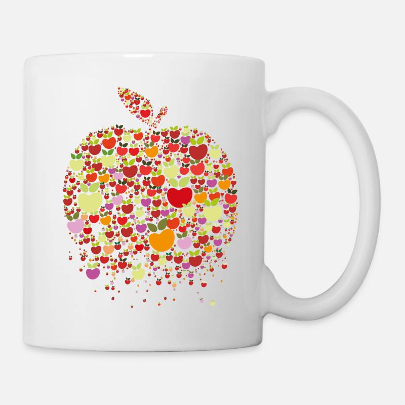 Apfel - Tasse - Weiß
