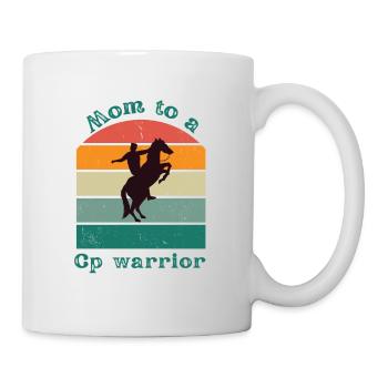 Mom to a cp-warrior - Mug - white - Right