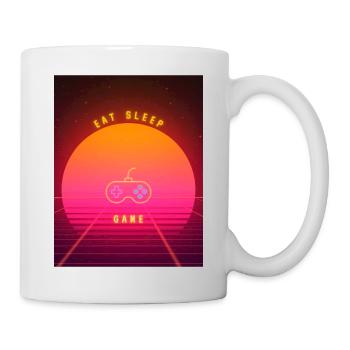 ESSEN SCHLAF SPIEL - Tasse - Weiß - Rechts