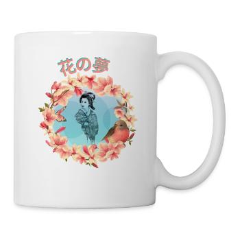 Blütentraum_ 花の夢 - Tasse - Weiß - Rechts