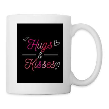 UMARMUNGEN UND KÜSSE - Tasse - Weiß - Rechts