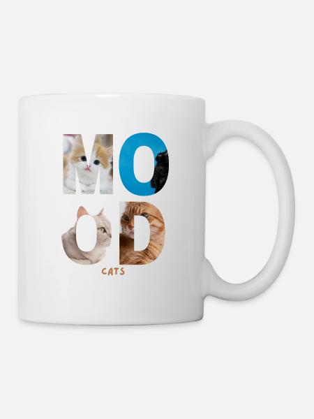 Mood Cats - Tasse - Weiß