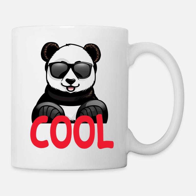 cooler Panda - Tasse - Weiß