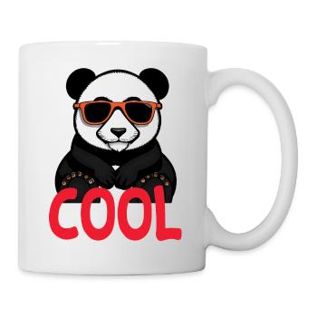 cooler Panda - Tasse - Weiß - Rechts