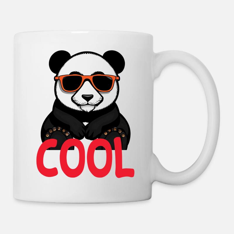 cooler Panda - Tasse - Weiß