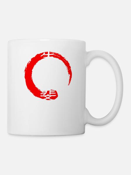 Ikigai meaning Japanese kanji words character - Mug - white