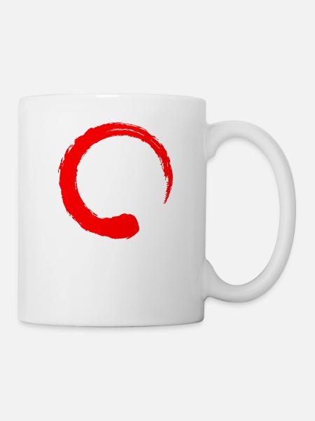 Enso meaning Japanese kanji words character - Mug - white