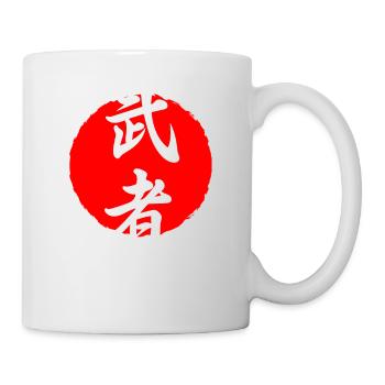 Warrior Japan quote Japanese kanji words - Mug - white - Right