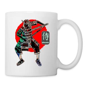 Sabre Guerrier Samouraï Art Japonais Victoire Kanji - Mug blanc - blanc - Droite