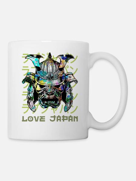 Samurai Warrior Japanese Kanji Symbol Kanji Love - Mug - white