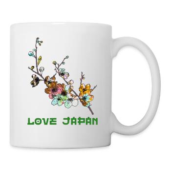 Cherry Blossom Sakura Tree Symbol Word Kanji Love - Mug - white - Right