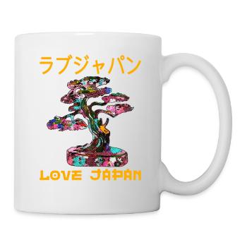 Bonsaï Japonais Zen Jardin Symbole Kanji Amour - Mug blanc - blanc - Droite