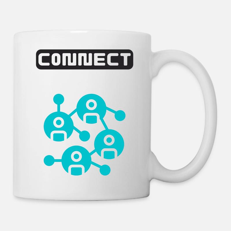Internet Connect together - Tasse - Weiß