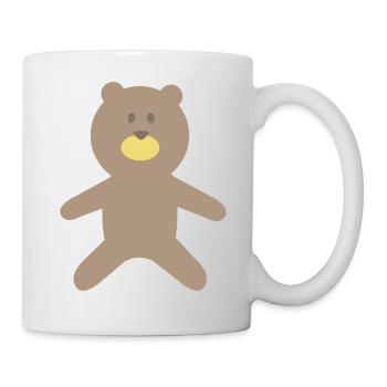 Plush bear - Mug - white - Right