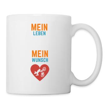 Mein Leben Mein Wunsch - Tasse - Weiß - Rechts