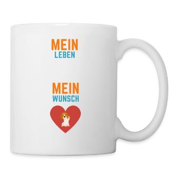 Mein Leben Mein Wunsch - Tasse - Weiß - Rechts