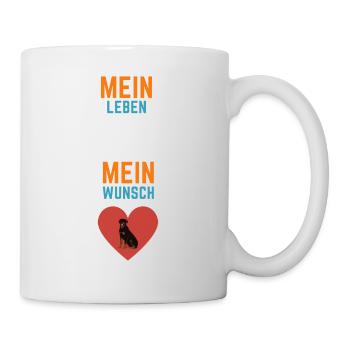 Mein Leben Mein Wunsch - Tasse - Weiß - Rechts