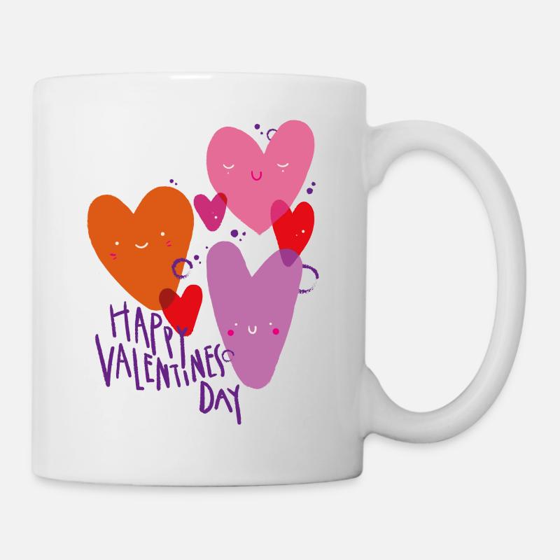 Love white - Tasse - Weiß