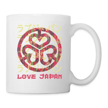 Emblème Symbole Japonais Crest Word Kanji Love - Mug blanc - blanc - Droite
