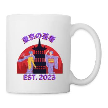 Geisha‘s Dancing - Tasse - Weiß - Rechts