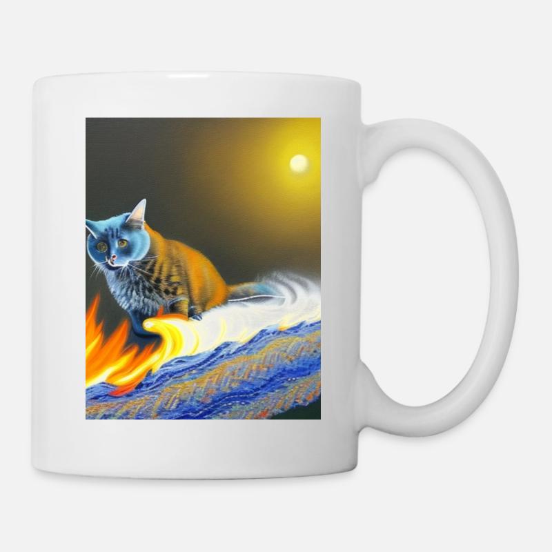 katze - Tasse - Weiß