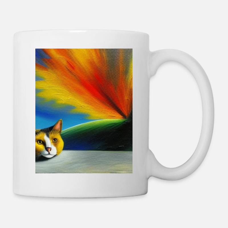 katze - Tasse - Weiß