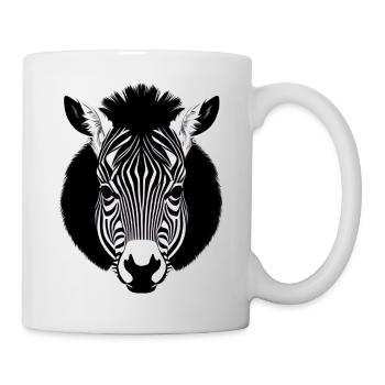 Fun Zebra Cartoon Funny Nature Animal Safari 11 - Mug - white - Right