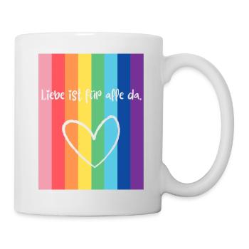 Liebe ist für alle da. - Tasse - Weiß - Rechts