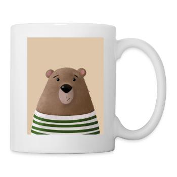 Ours - Mug blanc - blanc - Droite